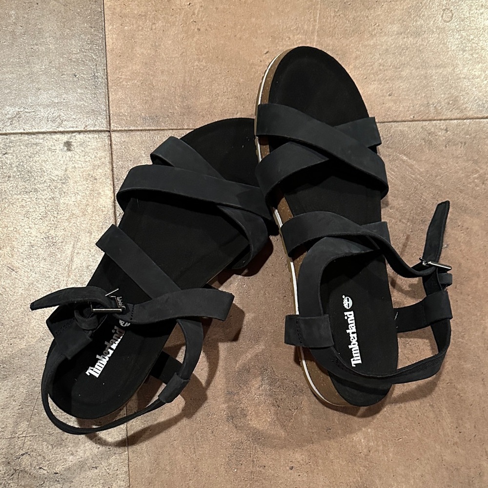 Timberland Women's Strappy Black Sandals
